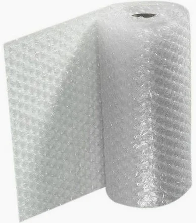 Bubble wrap for cushioning fragile, high-value cargo